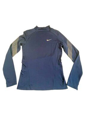 Nike Dri-FIT Blue Long Sleeve Athletic Top XS